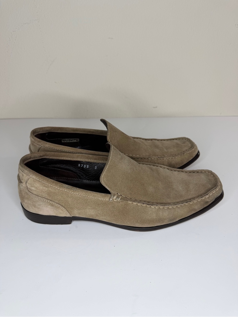 to boot New York Driving Loafers Casual Shoes Men Size 9 Brown Suede comfort